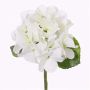 Hortensia en plastique CHIDORI, blanc-vert, 30cm, Ø13cm