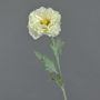 Fleur de pavot artificielle BAHIRA, crème, 75cm, Ø13cm
