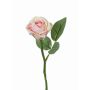 Fleur artificielle Rose GABI, rose-vert, 25cm, Ø5cm