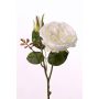 Rosier artificiel JUDY, crème, 35cm, Ø8cm