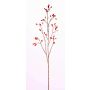 Branche décorative d'églantier EDITH avec fruits, rouge, 110cm