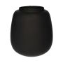 Vase en verre CAYDENCE, noir mat, 20cm, Ø18,2cm