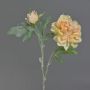 Pivoine artificielle MALINE, neige, saumon, 60cm, Ø12cm