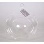 Porte-bougie JANIE à suspendre ou à poser, boule/rond, transparent, 8cm, Ø10,5cm