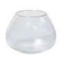 Verre à bougie JOY, boule/rond, transparent, 16,5cm, Ø12,5cm/Ø22cm