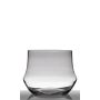 Bougeoir de table SHANE, cône/rond, transparent, 25cm, Ø32cm