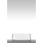 Bougeoir en verre MIRJA, cubique/rectangulaire, transparent, 30x20x10cm