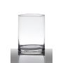 Bougeoir de table en verre SANYA EARTH, cylindre/rond, transparent, 15cm, Ø12cm