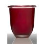 Pot de fleurs FYNN, conique/rond, rouge, 17cm, Ø15,5cm