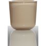 Porte-bougie NICK, cylindre/rond, beige, 7,5cm, Ø7,5cm