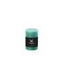 Bougie pilier / bougie en cire AURORA, vert menthe, 9cm, Ø5,8cm, 30h - Made in Germany