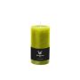 Bougie pilier / bougie en cire AURORA, vert pomme, 13cm, Ø6,8cm, 54h - Made in Germany