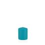 Bougie votive / bougie cylindrique MAEVA, bleu azur, 8cm, Ø6cm, 29h - Made in Germany