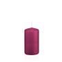 Bougie votive / bougie cylindrique MAEVA, magenta, 12cm, Ø6cm, 40h - Made in Germany