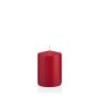 Bougie votive / bougie cylindrique MAEVA, rouge foncé, 10cm, Ø7cm, 42h - Made in Germany