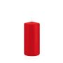 Bougie votive / bougie cylindrique MAEVA, rouge, 15cm, Ø7cm, 63h - Made in Germany