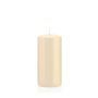 Bougie votive / bougie cylindrique MAEVA, crème, 15cm, Ø7cm, 63h - Made in Germany