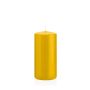Bougie votive / bougie cylindrique MAEVA, jaune, 15cm, Ø7cm, 63h - Made in Germany