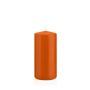 Bougie votive / bougie cylindrique MAEVA, orange, 15cm, Ø7cm, 63h - Made in Germany