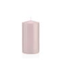 Bougie votive / bougie cylindrique MAEVA, rose clair, 15cm, Ø8cm, 69h - Made in Germany