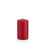 Bougie votive / bougie cylindrique MAEVA, rouge foncé, 13cm, Ø7cm, 52h - Made in Germany