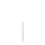 Bougie de table CHARLOTTE, blanc, 18,5cm, Ø2,1cm, 6,5h - Made in Germany