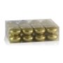 Lot de 24 bougies flottantes / bougies chauffe-plat ORNELLA, or, 2,8cm, Ø4,5cm, 4h
