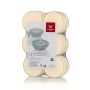 Lot de 12 maxi bougies chauffe-plat / Bougie décorative KENNY, crème, 2,1cm, Ø5,6cm, 8h