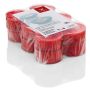 Lot de 12 maxi bougies chauffe-plat / Bougie décorative KENNY, rouge rubis, 2,1cm, Ø5,6cm, 8h
