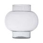 Vase boule RAINIERO, en verre recyclé, transparent, 19cm, Ø19cm