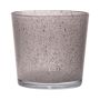 Cache-pot en verre ALENA GRANIT, granit gris, 11cm, Ø11,5cm
