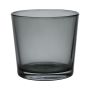 Cache-pot en verre ALENA VIEW, gris foncé-transparent, 11cm, Ø11,5cm