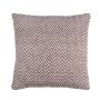 Coussin décoratif KENZA, motif zigzag, brun chocolat, 45x45cm