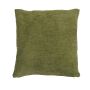 Coussin décoratif en toile KALUA, vert kaki, 45x45cm