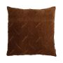 Coussin décoratif AKONA, marron, 45x45cm
