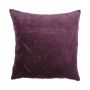 Coussin décoratif AKONA, aubergine, 45x45cm