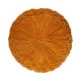 Coussin rond / Pouf BELLONA, or-jaune, 10x40cm