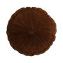 Coussin rond / Pouf BELLONA, marron, 10x40cm