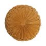 Coussin rond / Pouf BELLONA, jaune ocre, 10x40cm