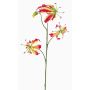 Fausse fleur Gloriosa TIANA, fuchsia-vert, 80cm, Ø8-15cm