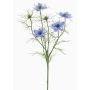 Fleur artificielle Nigelle SEVIN, bleu, 65cm, Ø6-7cm