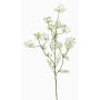Branche artificielle d'aneth WINCENT, fleurie, blanc-vert, 80cm