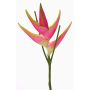 Héliconia artificielle TOMKE, fuchsia-vert, 80cm, Ø18cm
