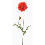 Coquelicot artificiel LIENTJE, rouge, 65cm, Ø10cm