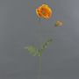 Coquelicot artificiel LIENTJE, orange, 65cm, Ø12cm