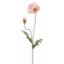 Coquelicot artificiel LIENTJE, rose, 65cm, Ø12cm