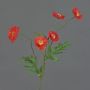 Coquelicot artificiel KEIRA, orange, 65cm, Ø5cm