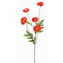 Coquelicot artificiel KEIRA, rouge-orange, 65cm, Ø5-6cm