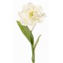 Fausse tulipe perroquet STEFANIE, blanc-vert, 65cm, Ø7cm