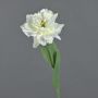 Fausse tulipe perroquet STEFANIE, blanc-vert, 65cm, Ø7cm